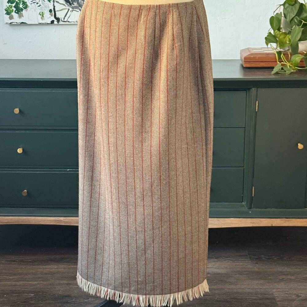 Vintage Wool Maxi Skirt